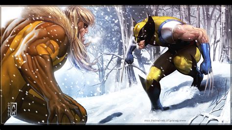 Comics Wolverine Sabretooth Illidan Wallpapers Hd