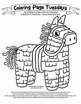 Coloring Mayo Cinco Pages Pinata Mexican Mexico Independence Color Hispanic Printable Kids Sheets Print Piñata Rock Roll Tuesday Toddlers Colouring sketch template