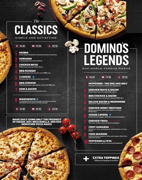 dominos pizza menu menu  dominos pizza montana park pretoria zomato sa