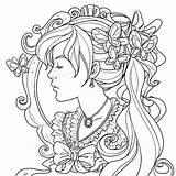 Coloring Mucha Pages Alphonse Months Template sketch template