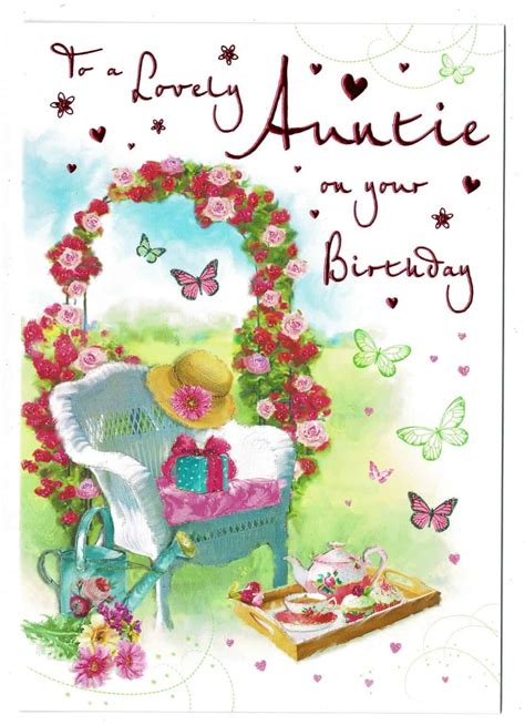 auntie birthday card   lovely auntie   birthday  love