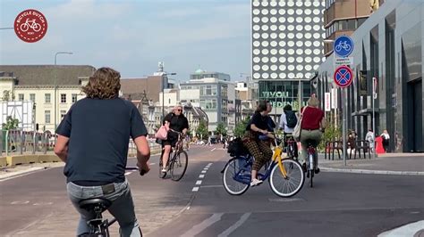 finally finished  cycle route  utrechts station area youtube