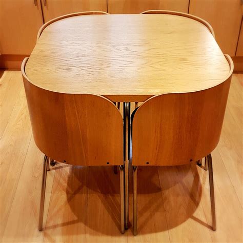 ikea fusion compact dining set table   chairs oak finish