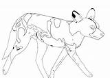 Wild Dog African Coloring Pages Color Dogs Animals Drawing Printable Animal Print Sheet Drawings Getdrawings Back sketch template
