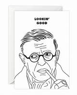 Sartre Existentialism Philosopher sketch template