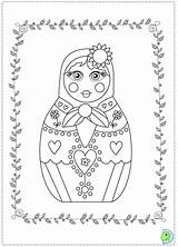 Coloring Dinokids Pages Dolls Matryoshka Matrioshka Print Close Coloringdolls Choose Board Russian sketch template