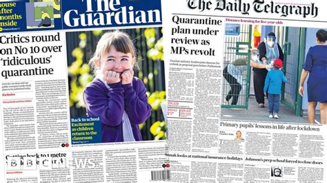 newspaper headlines concerns  plan  quarantine travellers  uk