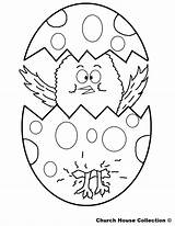 Easter Coloring Chick Pages Egg School Chicken Eggs Color Colour Kids Jesus Alive Hard Religious Print Colouring Chickens Templates Animals sketch template