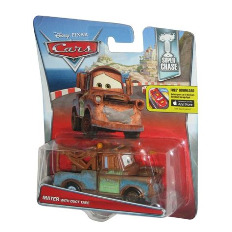 disney pixar cars super chase mater  duct tape die cast toy car