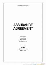 Assurance Agreement sketch template