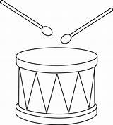 Drum Drums Tambourine Outline Percussion Drawings Marching Drumline Colorable Kids Colouring Webstockreview Musical Snare sketch template