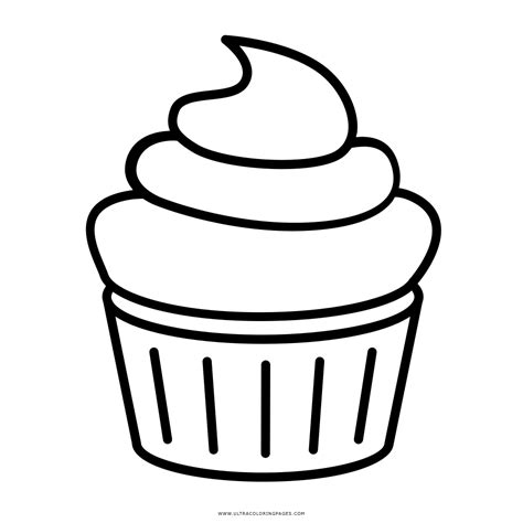 cupcake coloring page ultra coloring pages
