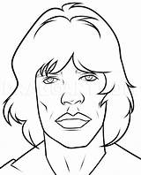 Jagger Mick Dragoart sketch template