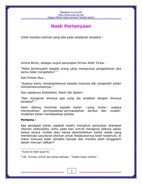 yuk simak  buktinya kalian cinta nabi  rasul jelaskan terlengkap