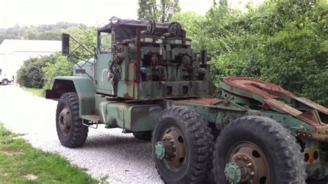 mack   ton military tractor truck  youtube