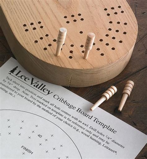 cribbage board template lee valley tools