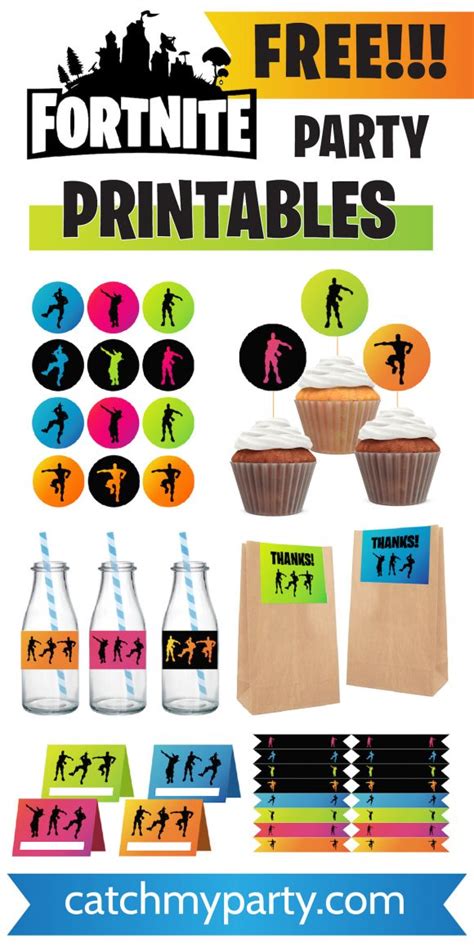 fortnite party printables     catch  party