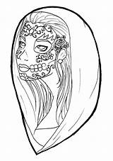 Muerte sketch template