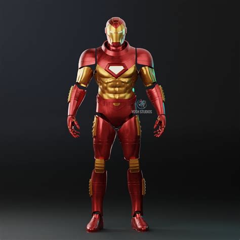 modular iron man armor  print file stl etsy uk