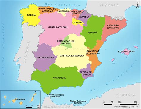 division politico territorial de espana emigrar  espana
