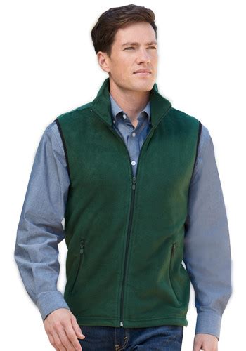 embroidered harriton fleece vests  discountmugs
