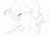 Coloring Kirito Sword Sao Online Pages Deviantart Anime Drawing Drawings Library Line Manga Add sketch template