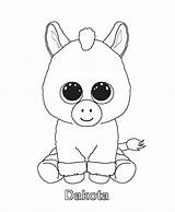 Boo Pages Beanie Colouring Coloring Ty Unicorn Visit Baby Boos sketch template