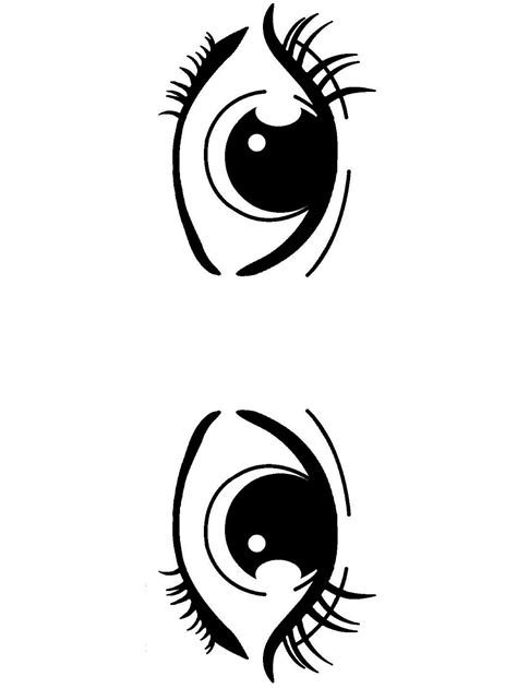 printable eyes stencils  templates