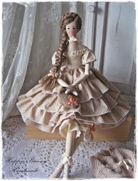 tilda doll miss loren primitive doll textile art doll fabric prim doll
