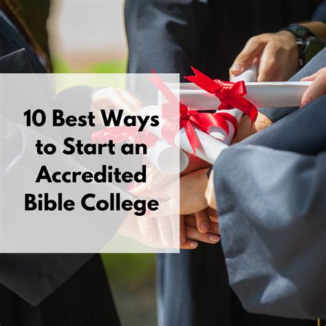 10 best ways to start an accredited bible college and