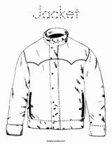 Coloring Jacket Print Tracing Twistynoodle Outline Ll Favorites Login Add sketch template
