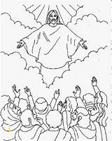 Ascension Resurrection Hemelvaart Kleurplaten Familyholiday Aufstieg Children Divyajanani Animaatjes Crafts Malvorlagen1001 sketch template