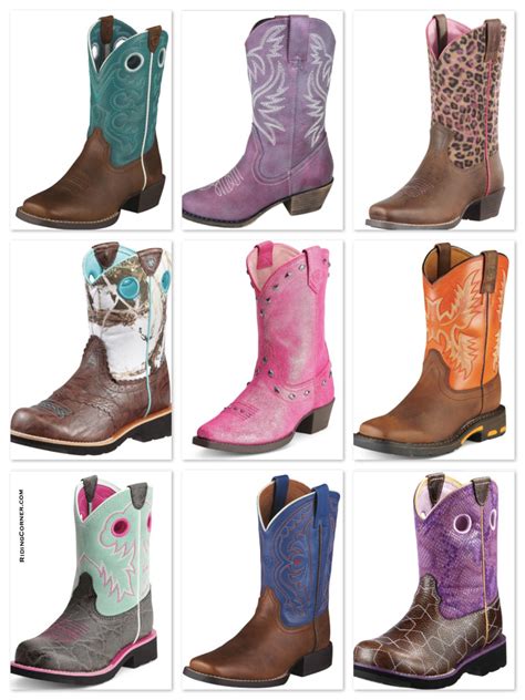 girls colorful riding boots western style equestrian fashion ridingcornercom