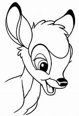 Bambi Coloring Color Pages Kids Print Disney Children Funny sketch template