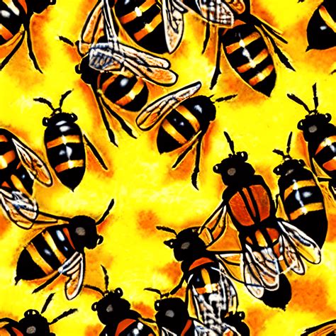 bumblebees  honeycomb pattern creative fabrica