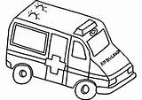 Ambulance Colorear Transporte Coloriages sketch template