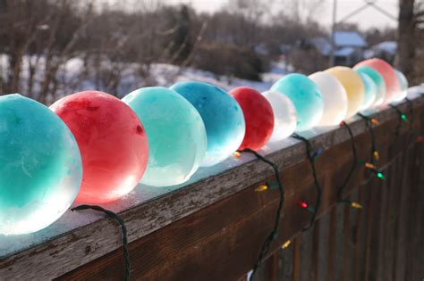 diy colored ice balls