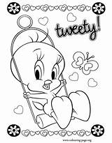 Tweety Library Colouring sketch template