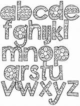 Lettering Alphabet Fonts Coloring Letters Doodle Font Bubble Letras Letter Pages Printable Writing Book Hand Para Colorear Styles Pretty Name sketch template