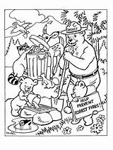 Coloring Bear Smokey Pages Sheets Sheet Drawing Wildfire Printable Book Template Fire Ut Kids Forest Wildfires Worksheets Camping Getdrawings Christmas sketch template