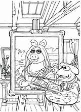 Famous Pages Painting Coloring Colorare Da Disegni Muppets Color Kids Adults sketch template