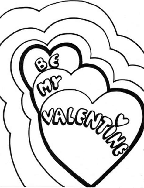 happy valentines day hearts coloring pages coloring page