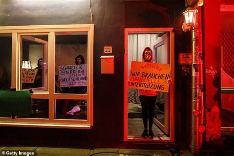 Hamburg Sex Workers Demand Germany S Brothels Reopen Daily Mail Online