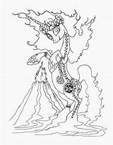 Pele Unicorn sketch template