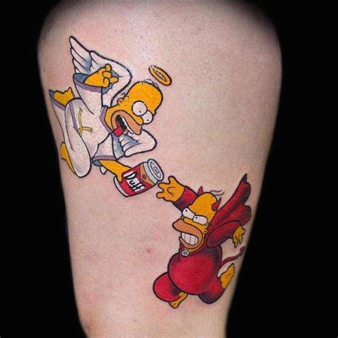 Resultado De Imagen Para Tatuajes De Homero Simpson Simpsons Tattoo