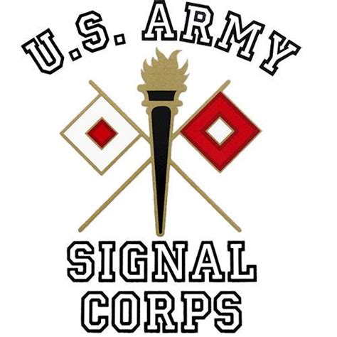 Army Signal Corps Clear Decal Usamm