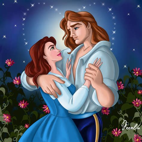 Adam And Belle Disney Princess Fan Art 34250910 Fanpop