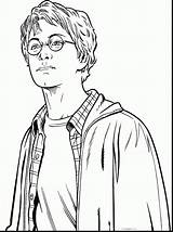 Potter Hermione Ron Dessiner Coloriages Voldemort Snut Getcolorings Weasley Draw Granger sketch template