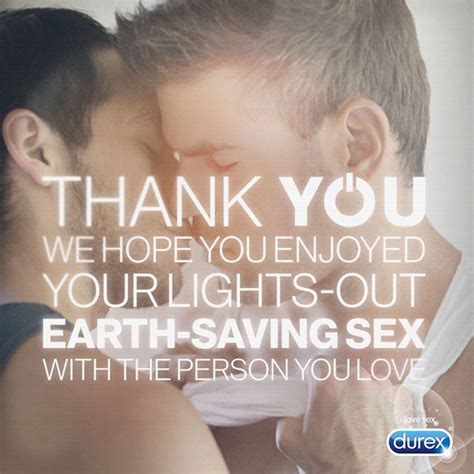 Durex Posts Earthhour Thank You Featuring Gay Kiss Following
