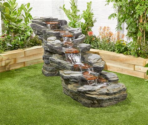 rocky creek easy fountain garden water feature  gardenless